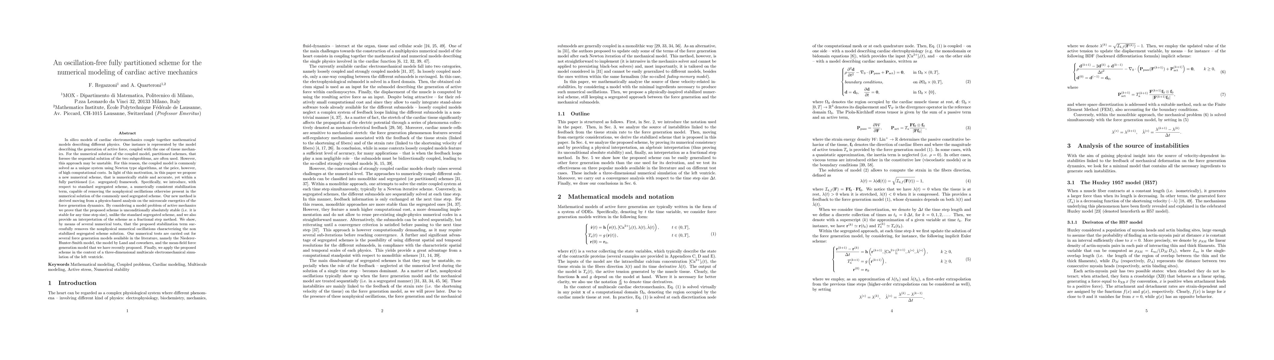 Thumbnail for An oscillation-free fully partitioned scheme for the numerical modeling
  of cardiac active mechanics