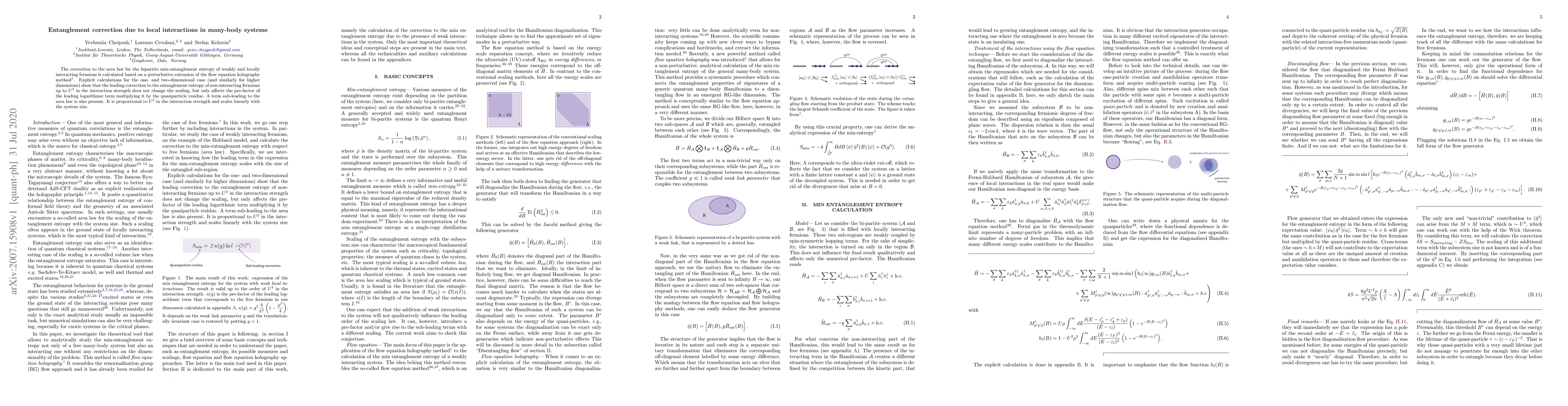 Thumbnail for Entanglement correction due to local interactions in many-body systems