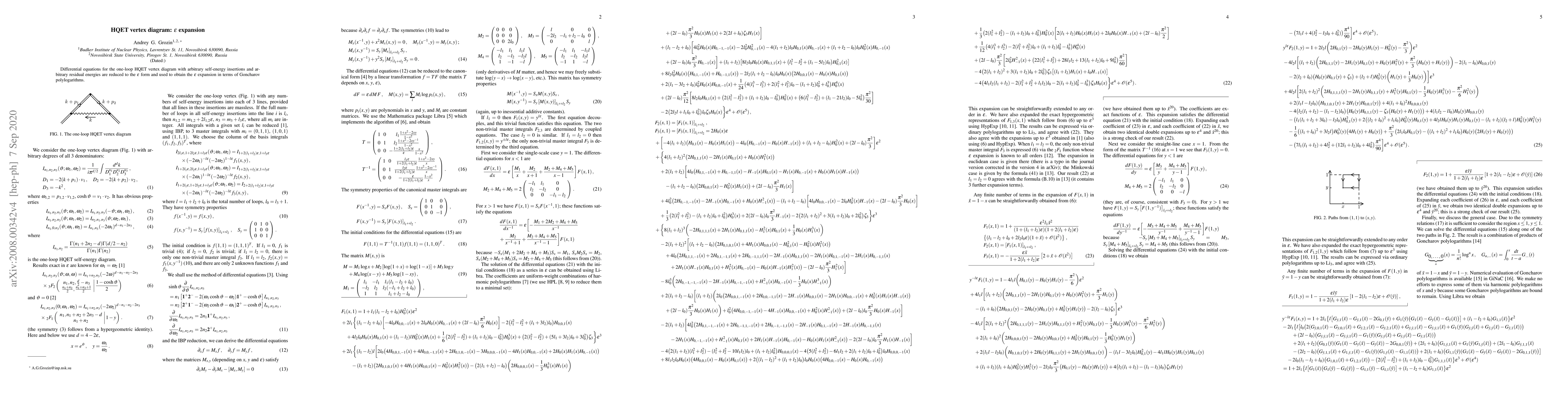 Thumbnail for HQET vertex diagram: $\varepsilon$ expansion