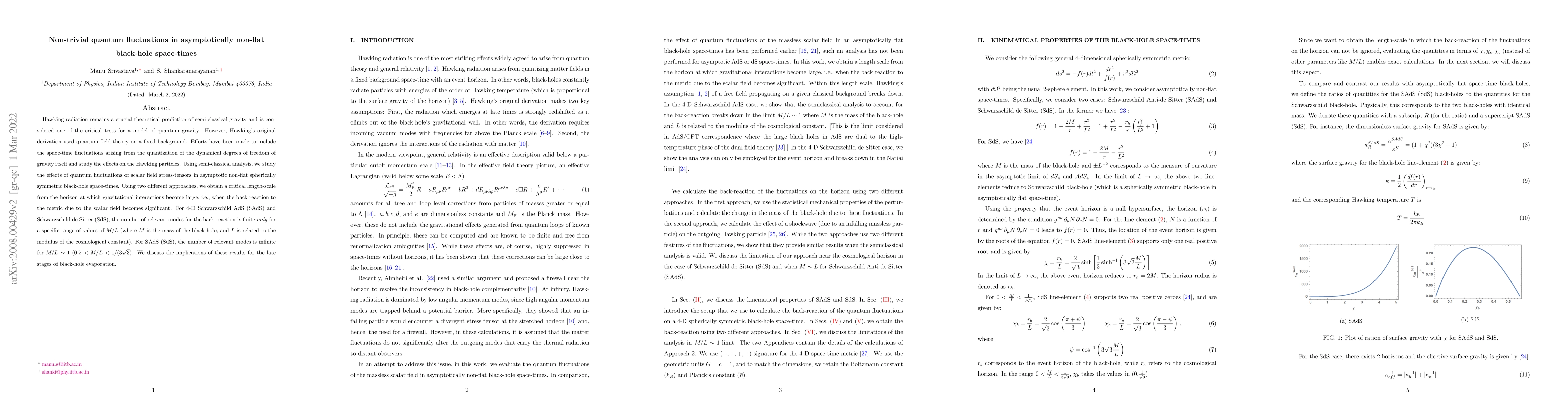 Thumbnail for Non-trivial quantum fluctuations in asymptotically non-flat black-hole
  space-times