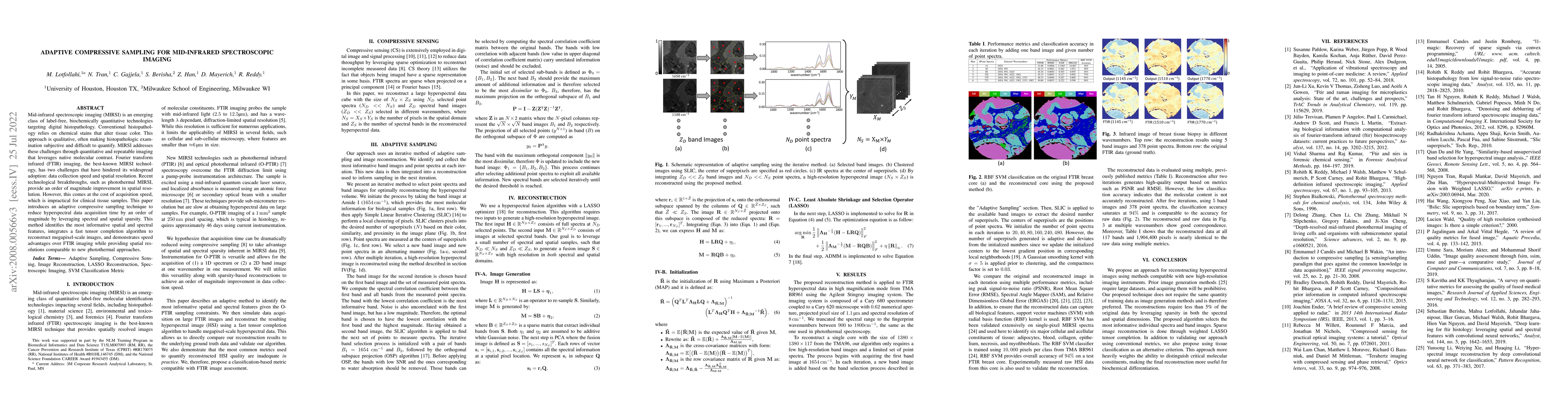 Thumbnail for Adaptive Compressive Sampling for Mid-infrared Spectroscopic Imaging