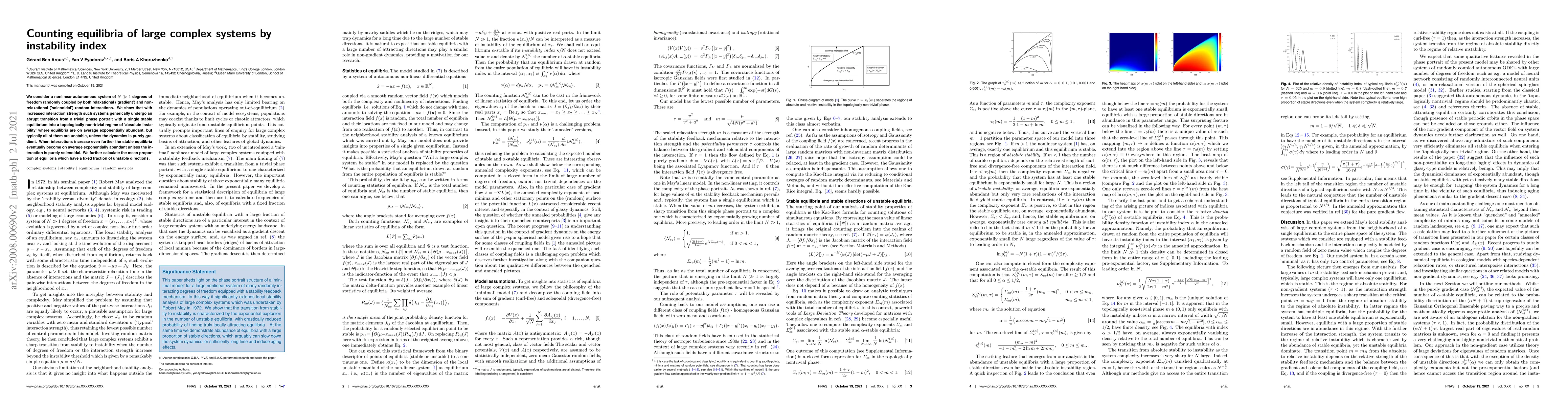 Thumbnail for Counting equilibria of large complex systems by instability index