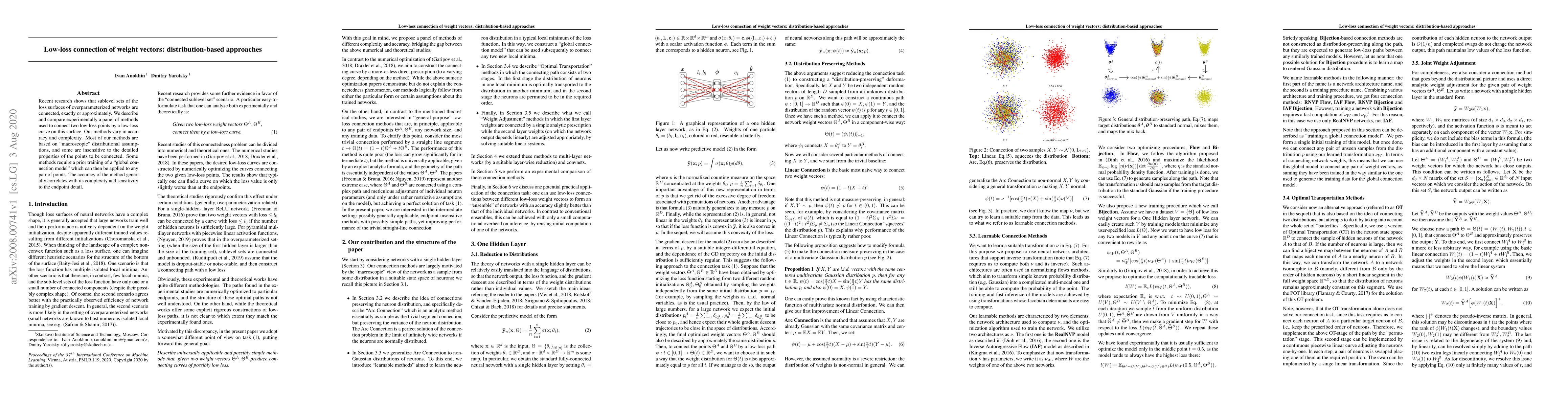 Thumbnail for Low-loss connection of weight vectors: distribution-based approaches