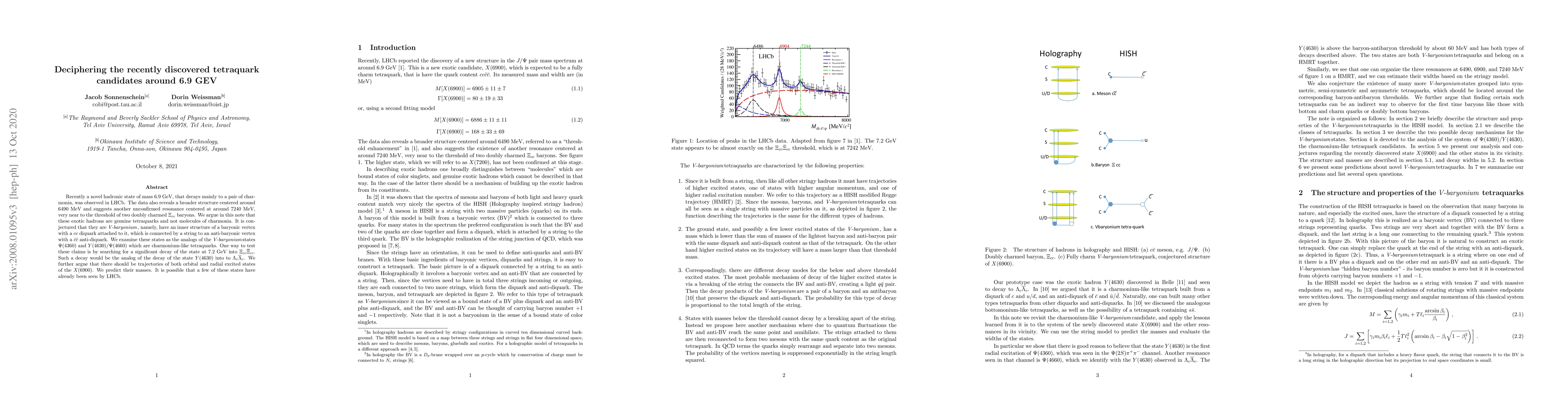 Thumbnail for Deciphering the recently discovered tetraquark candidates around 6.9 GeV