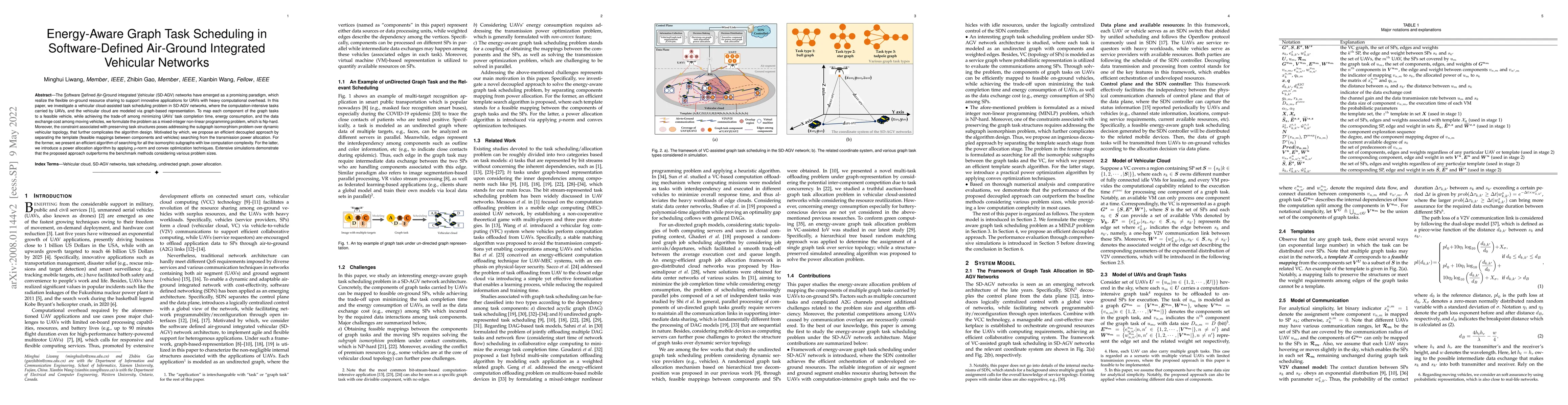 Thumbnail for Energy-Aware Graph Task Scheduling in Software-Defined Air-Ground
  Integrated Vehicular Networks