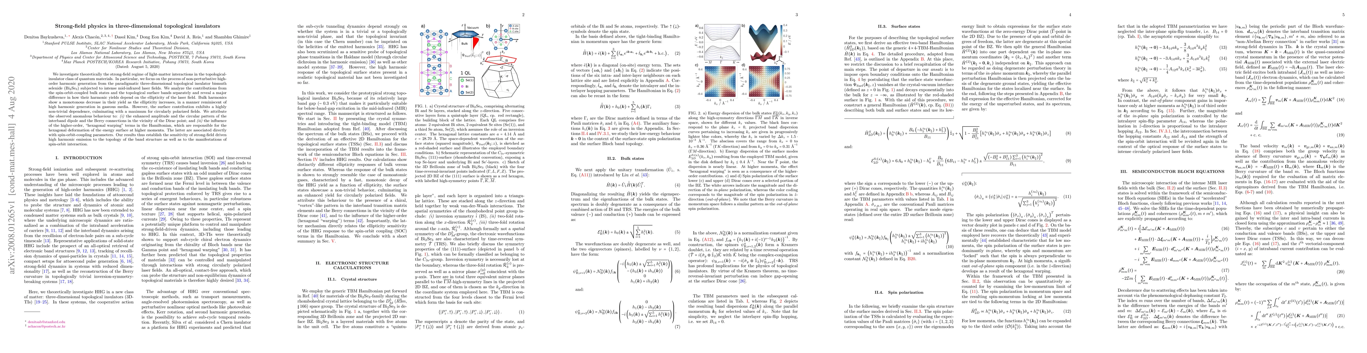 Thumbnail for Strong-field physics in three-dimensional topological insulators