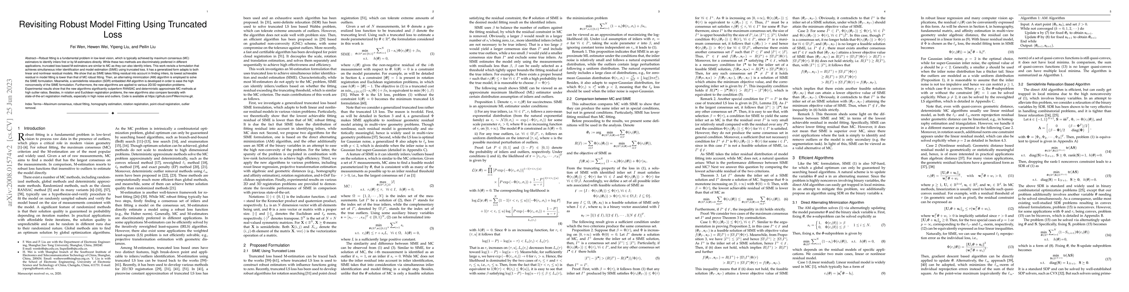 Thumbnail for Revisiting Robust Model Fitting Using Truncated Loss