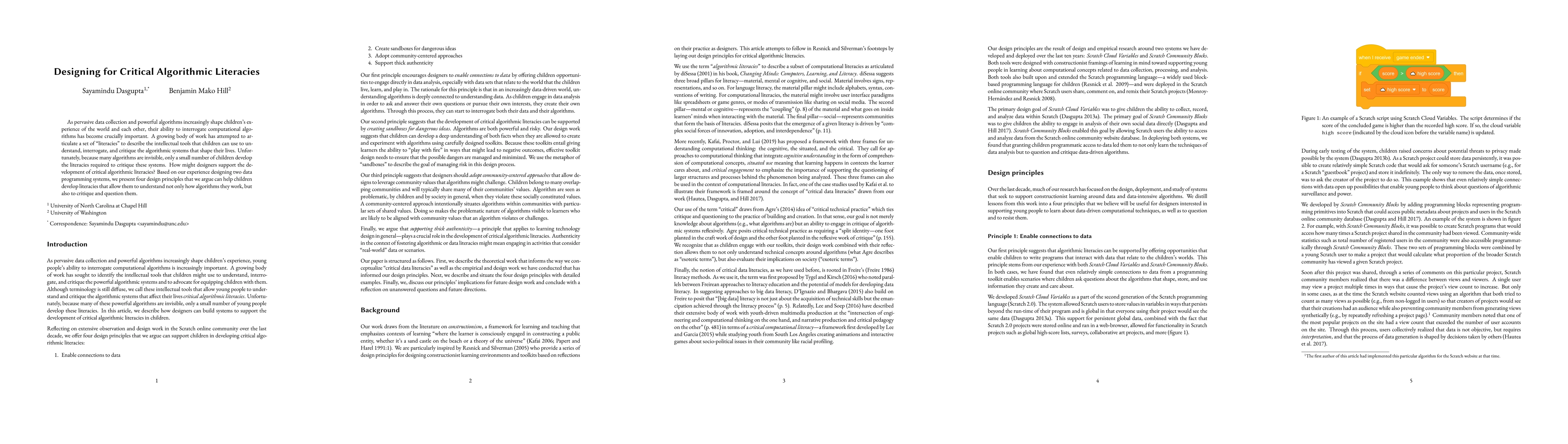 Thumbnail for Designing for Critical Algorithmic Literacies