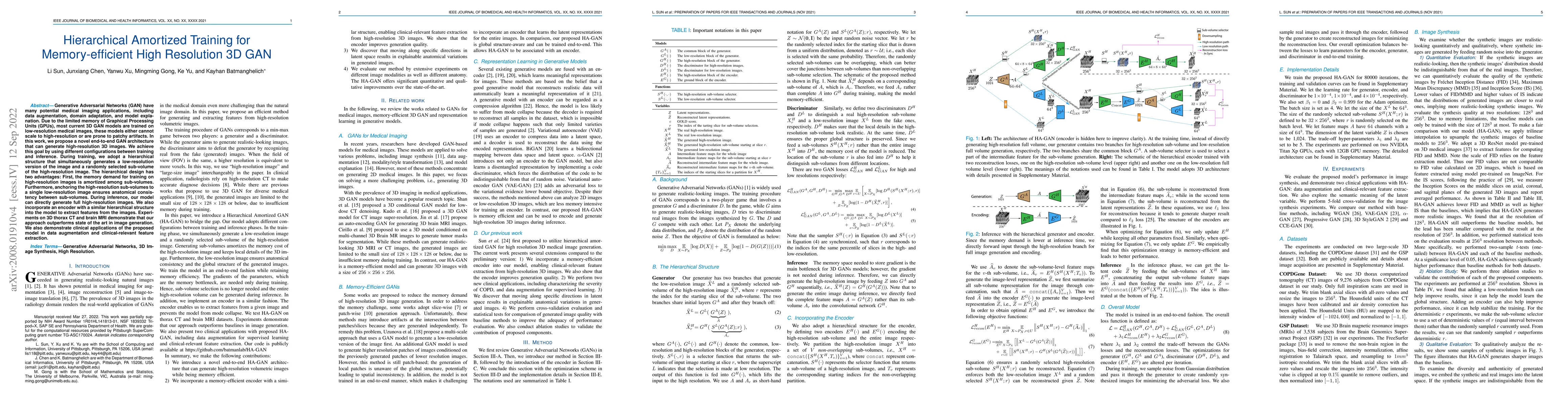 Thumbnail for Hierarchical Amortized Training for Memory-efficient High Resolution 3D
  GAN