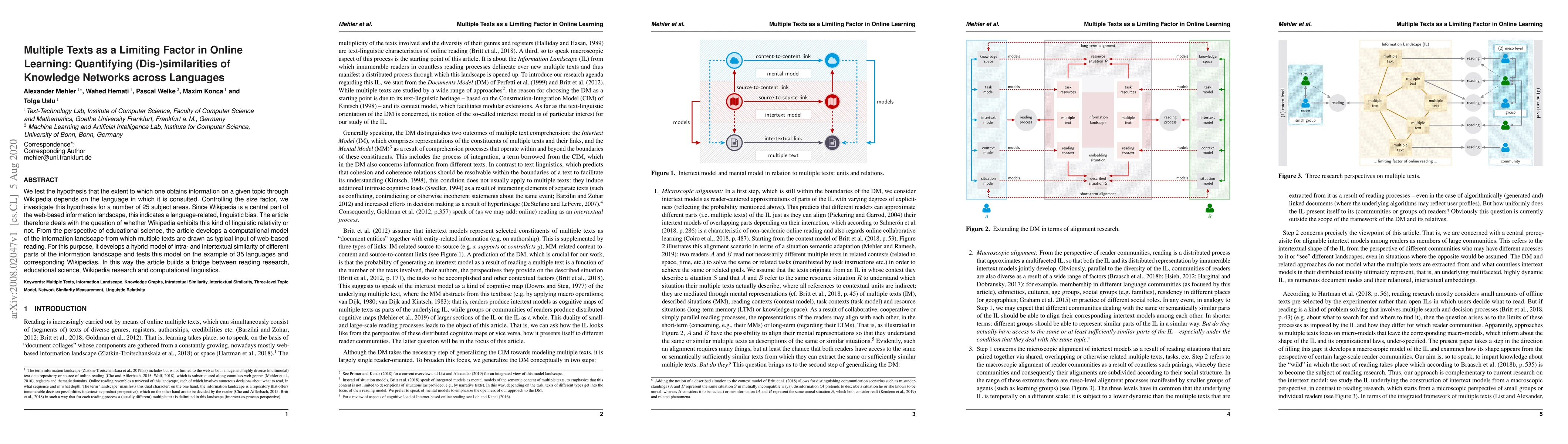 Thumbnail for Multiple Texts as a Limiting Factor in Online Learning: Quantifying
  (Dis-)similarities of Knowledge Networks across Languages