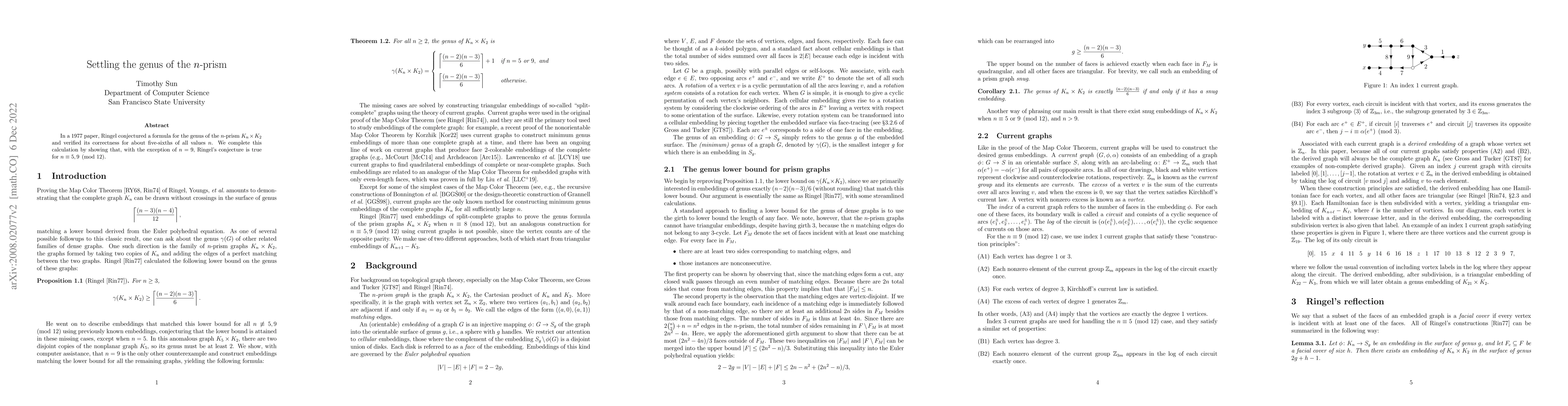 Thumbnail for Settling the genus of the $n$-prism