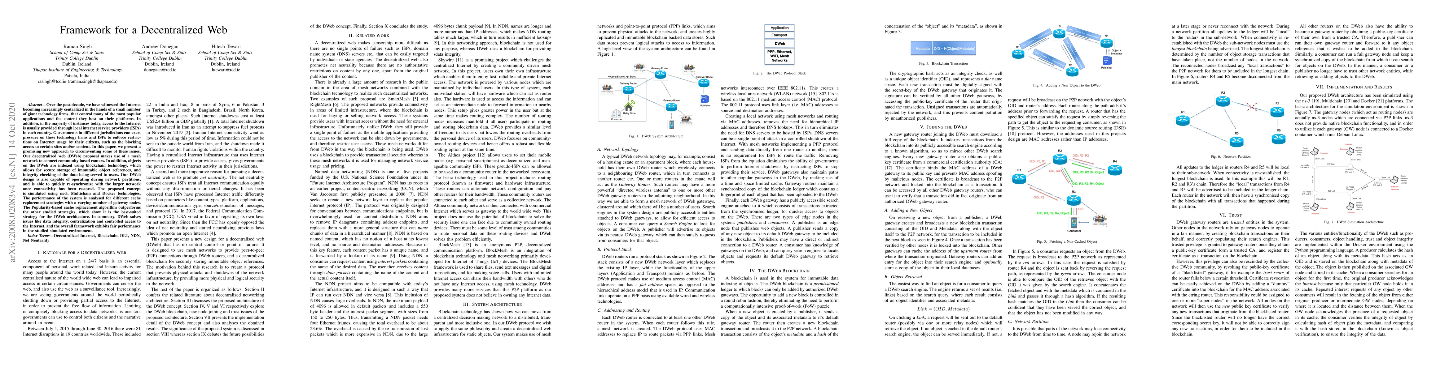 Thumbnail for Framework for a Decentralized Web