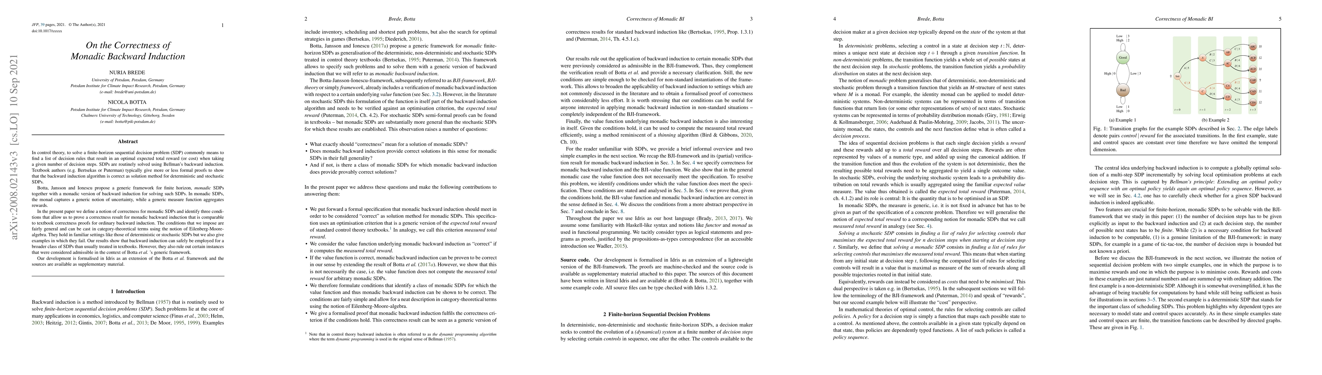 Thumbnail for On the correctness of monadic backward induction