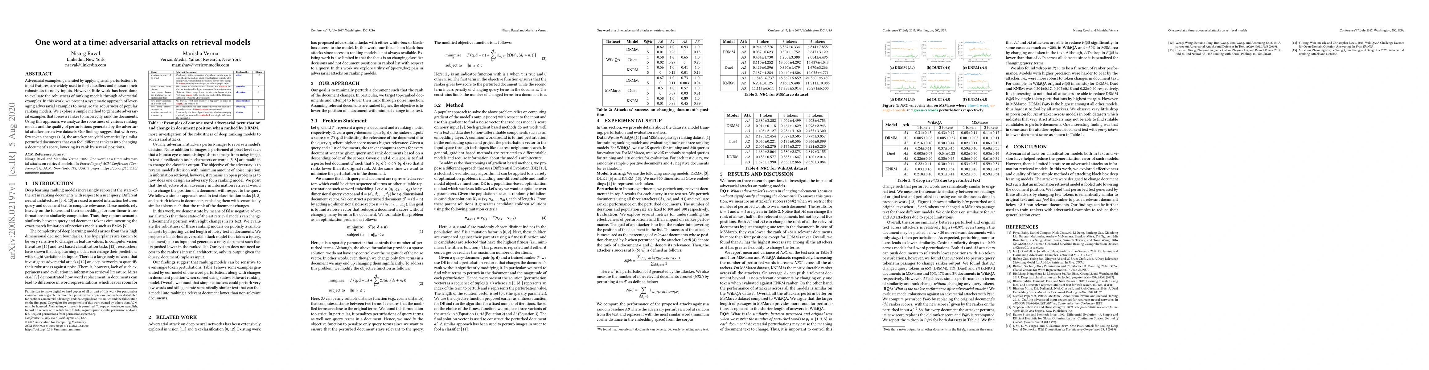 Thumbnail for One word at a time: adversarial attacks on retrieval models