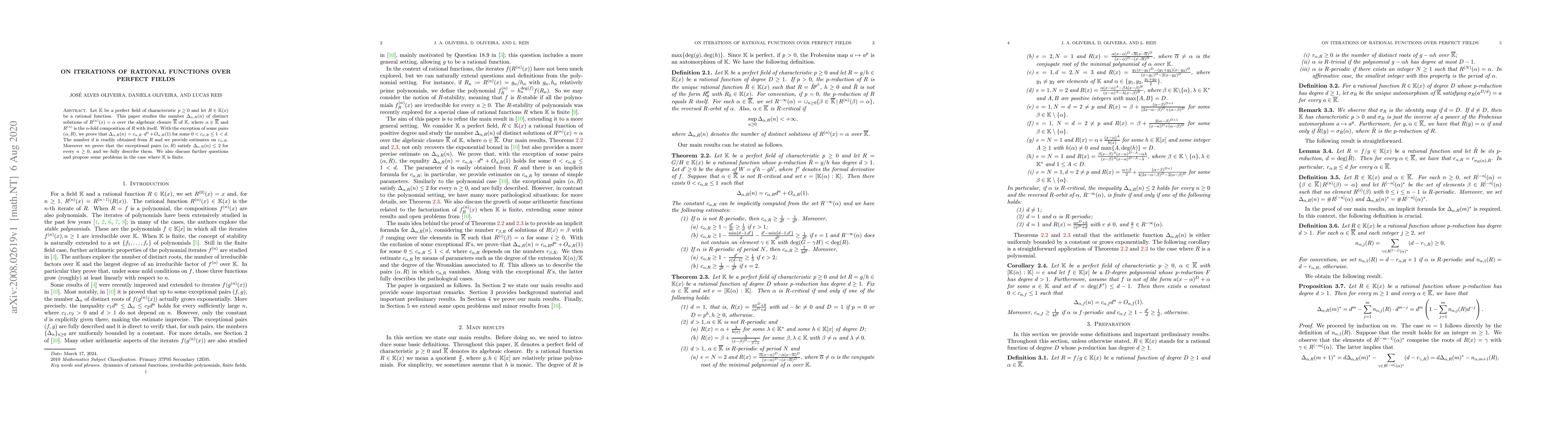 Thumbnail for On iterations of rational functions over perfect fields