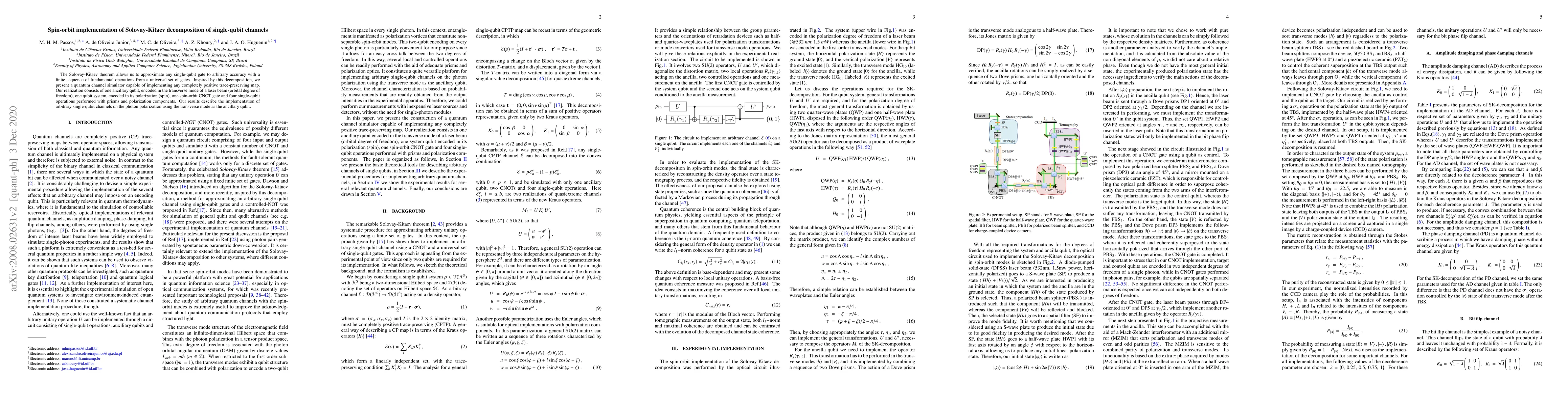 Thumbnail for Spin-orbit implementation of Solovay-Kitaev decomposition of
  single-qubit channels