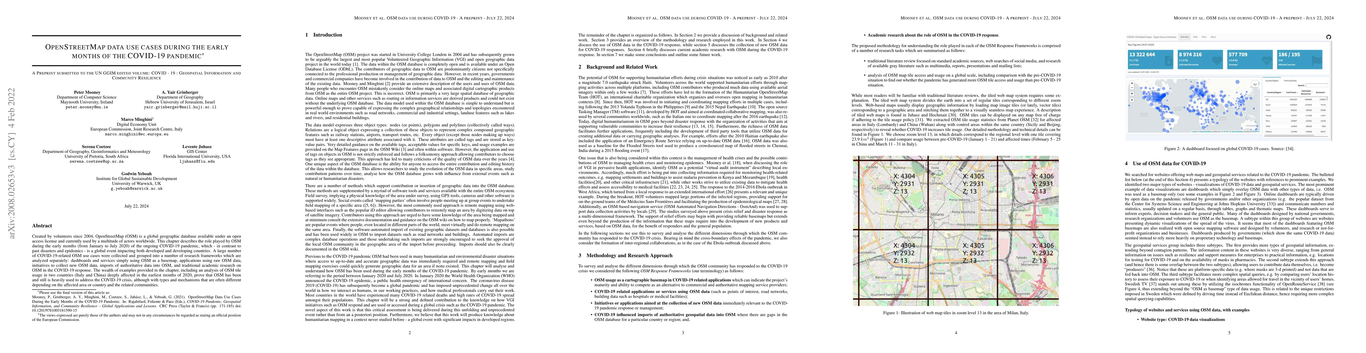 Thumbnail for OpenStreetMap data use cases during the early months of the COVID-19
  pandemic
