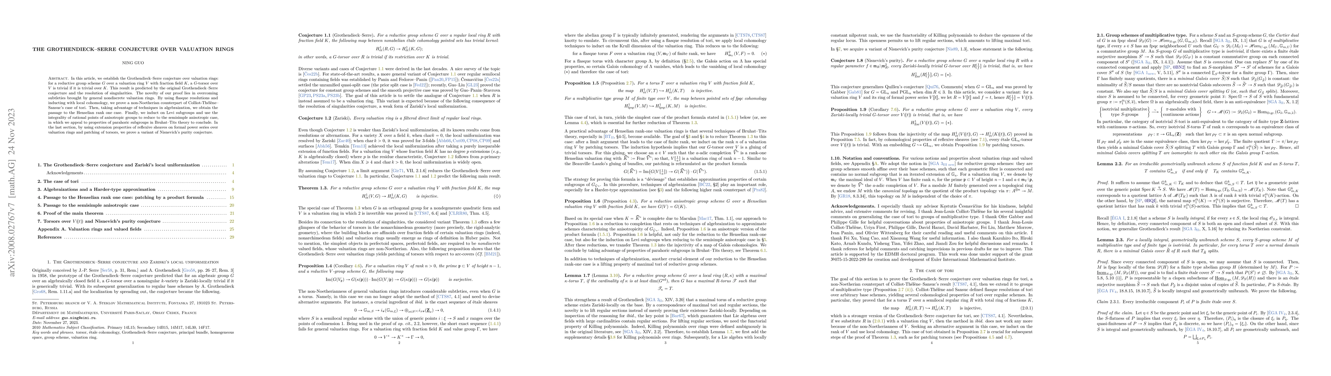 Thumbnail for The Grothendieck--Serre conjecture over valuation rings