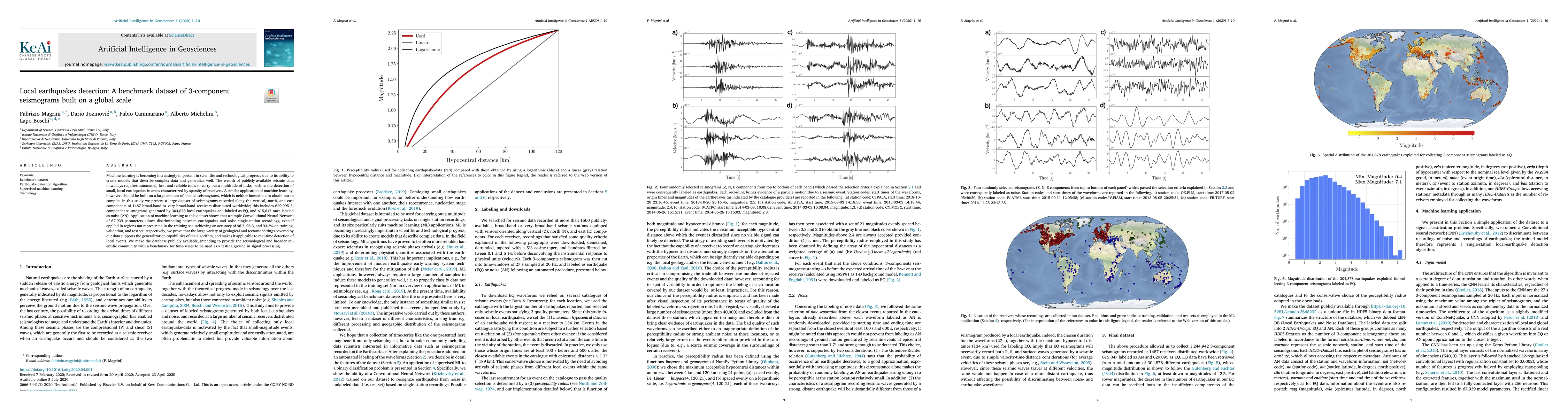 Thumbnail for Local earthquakes detection: A benchmark dataset of 3-component
  seismograms built on a global scale