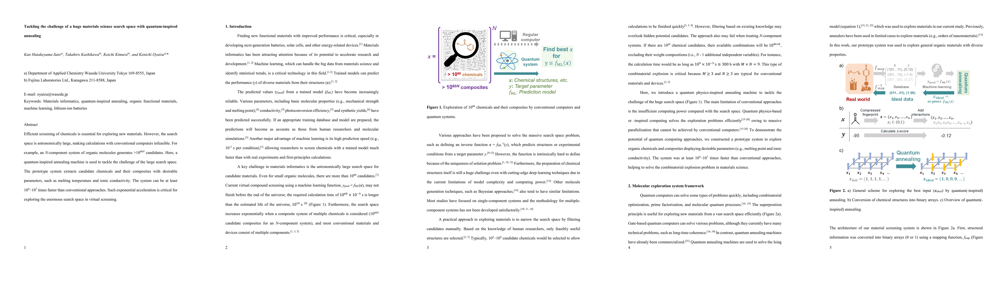 Thumbnail for Tackling the challenge of a huge materials science search space with
  quantum-inspired annealing