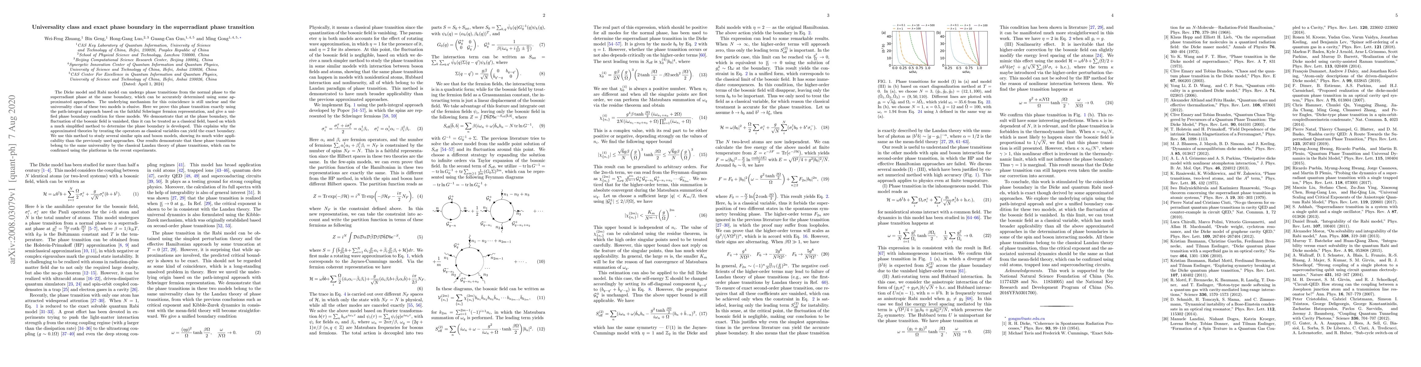 Thumbnail for Universality class and exact phase boundary in the superradiant phase
  transition