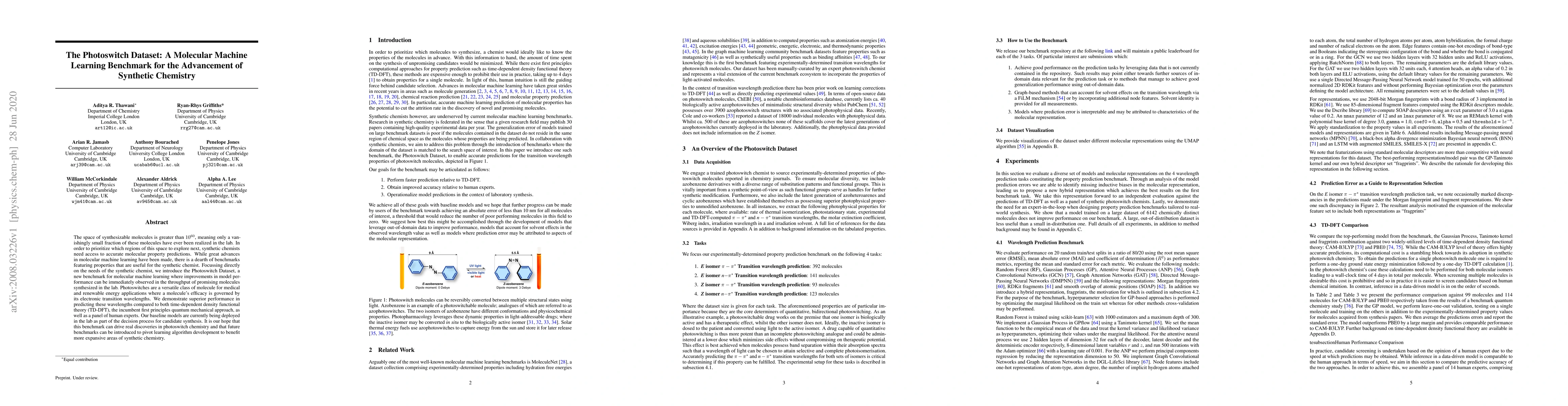 Thumbnail for Data-Driven Discovery of Molecular Photoswitches with Multioutput
  Gaussian Processes