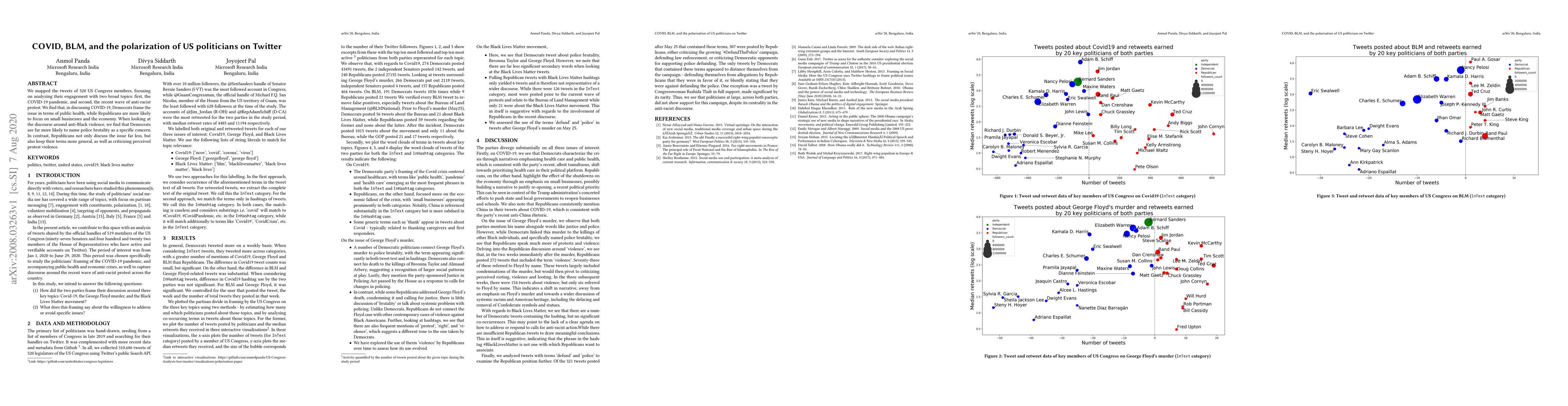 Thumbnail for COVID, BLM, and the polarization of US politicians on Twitter