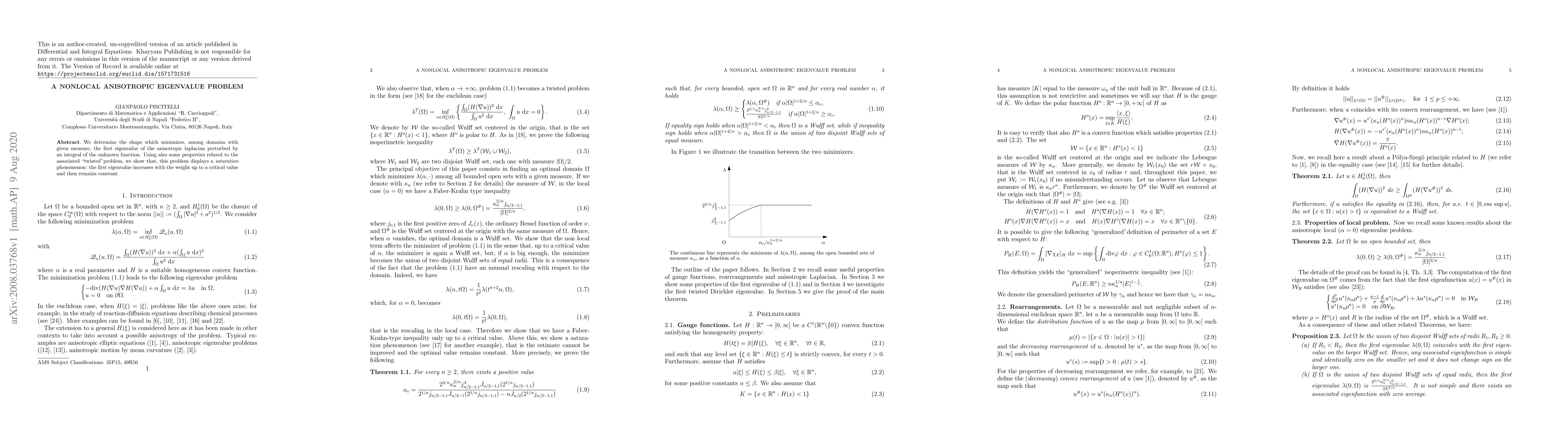 Thumbnail for A nonlocal anisotropic eigenvalue problem