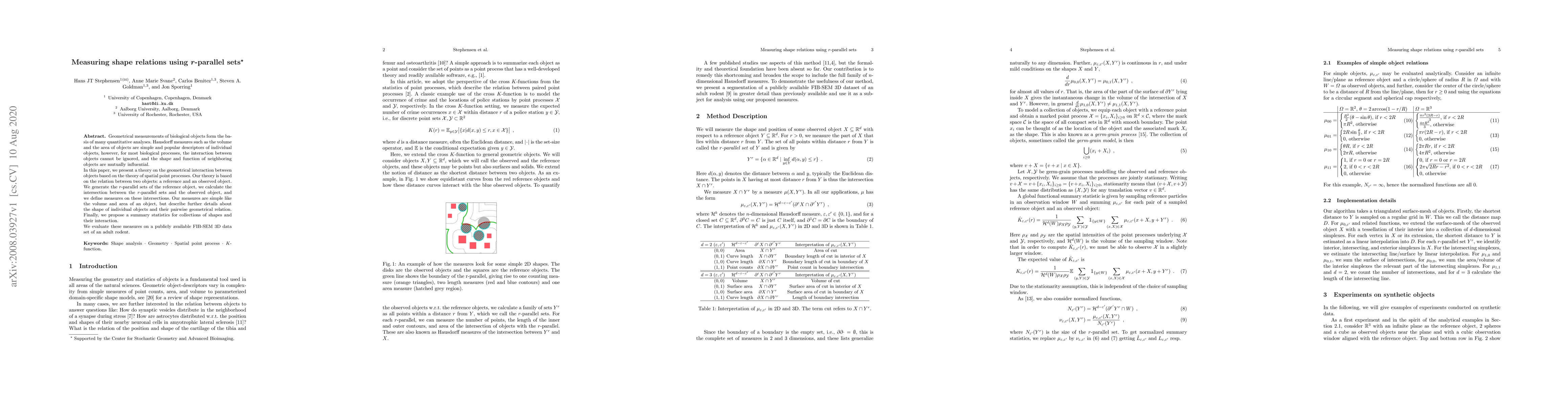 Thumbnail for Measuring shape relations using r-parallel sets
