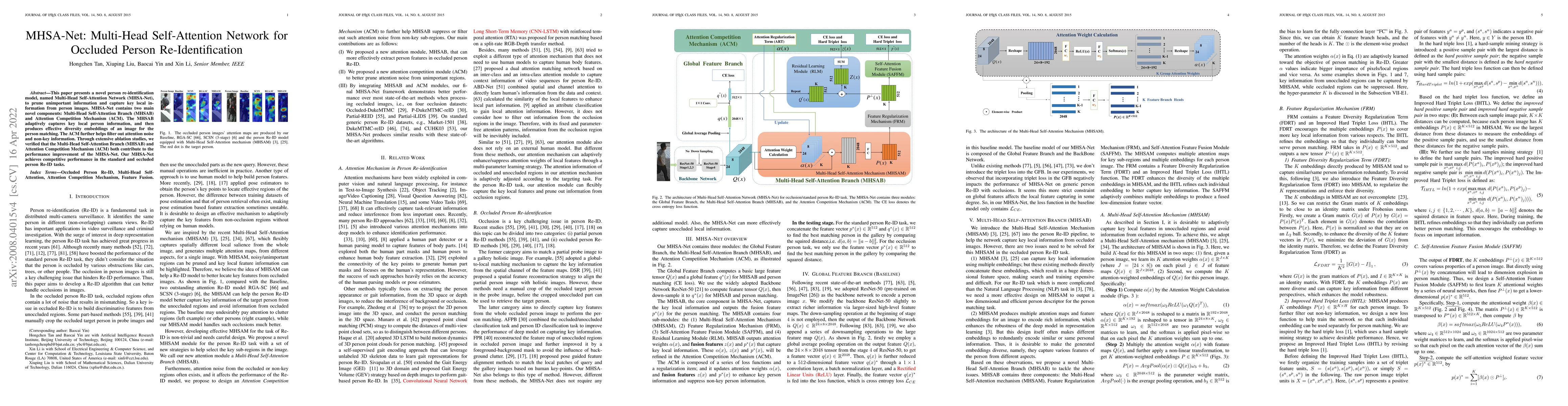 Thumbnail for MHSA-Net: Multi-Head Self-Attention Network for Occluded Person
  Re-Identification