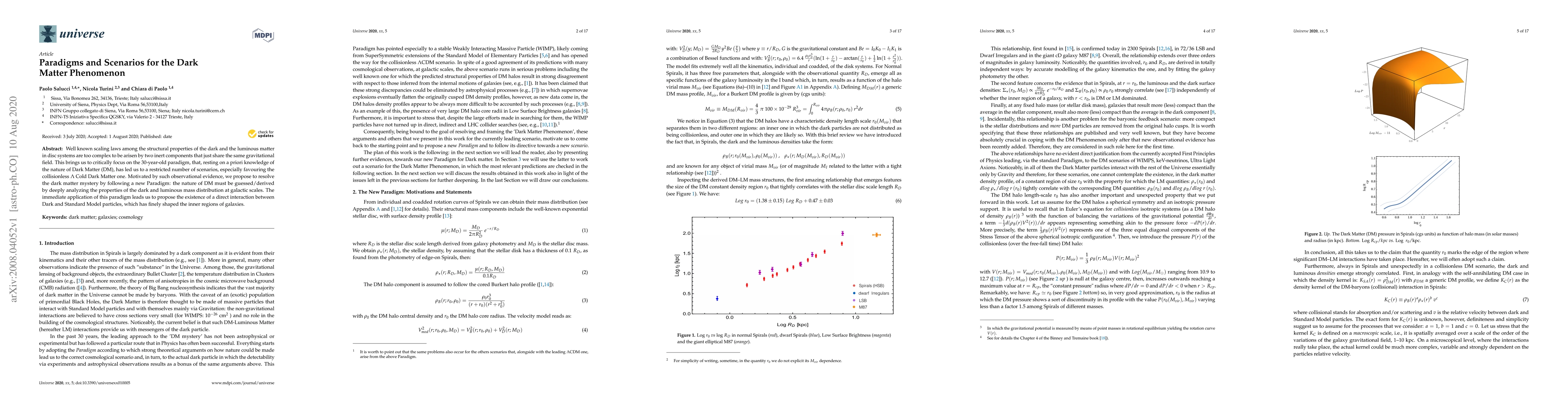 Thumbnail for Paradigms and Scenarios for the Dark Matter Phenomenon
