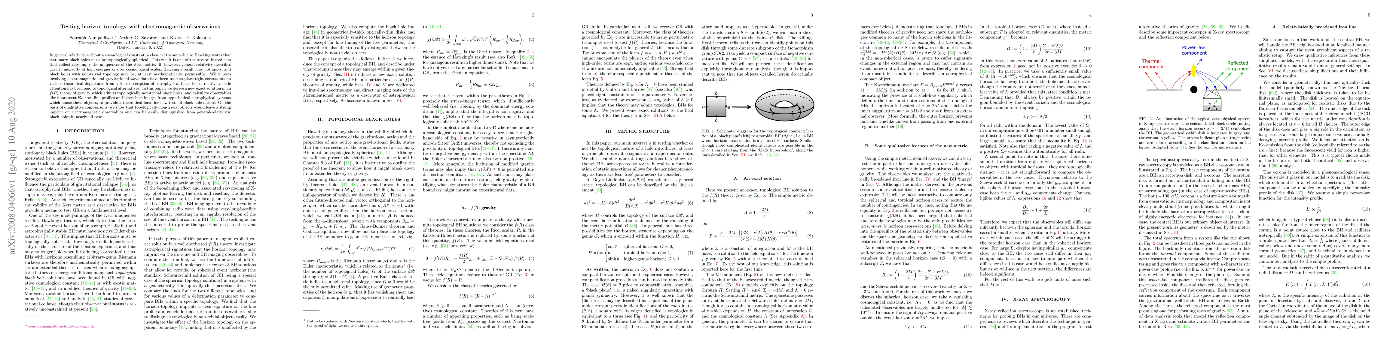Thumbnail for Testing horizon topology with electromagnetic observations