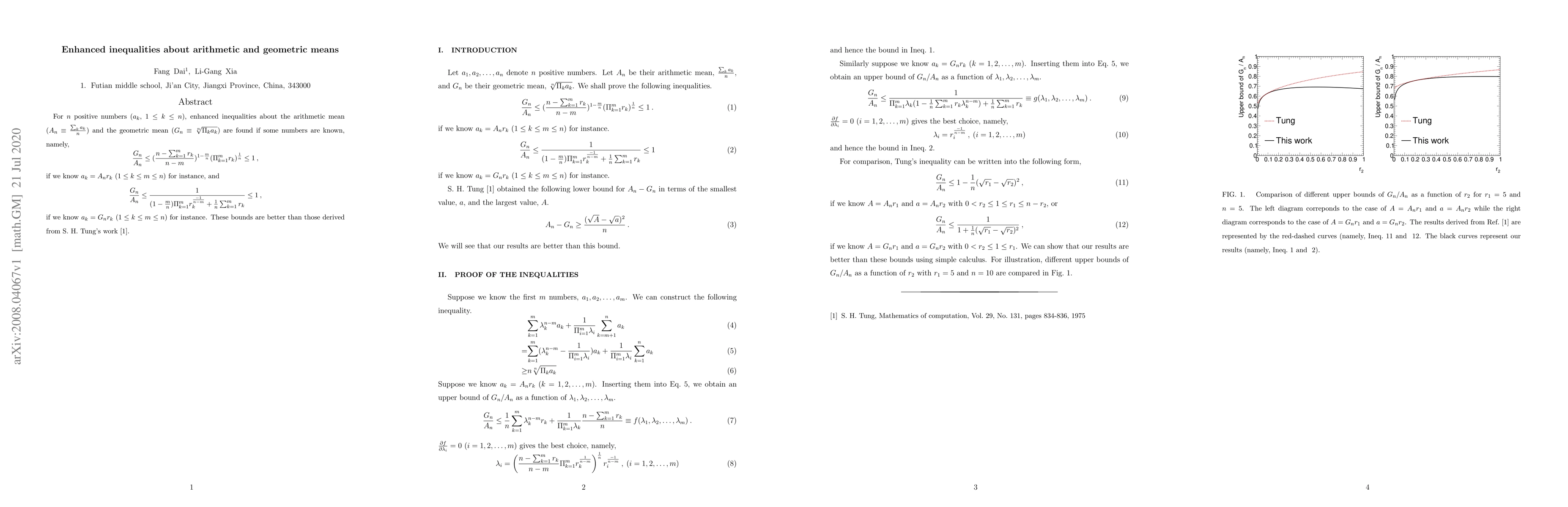 Thumbnail for Enhanced inequalities about arithmetic and geometric means