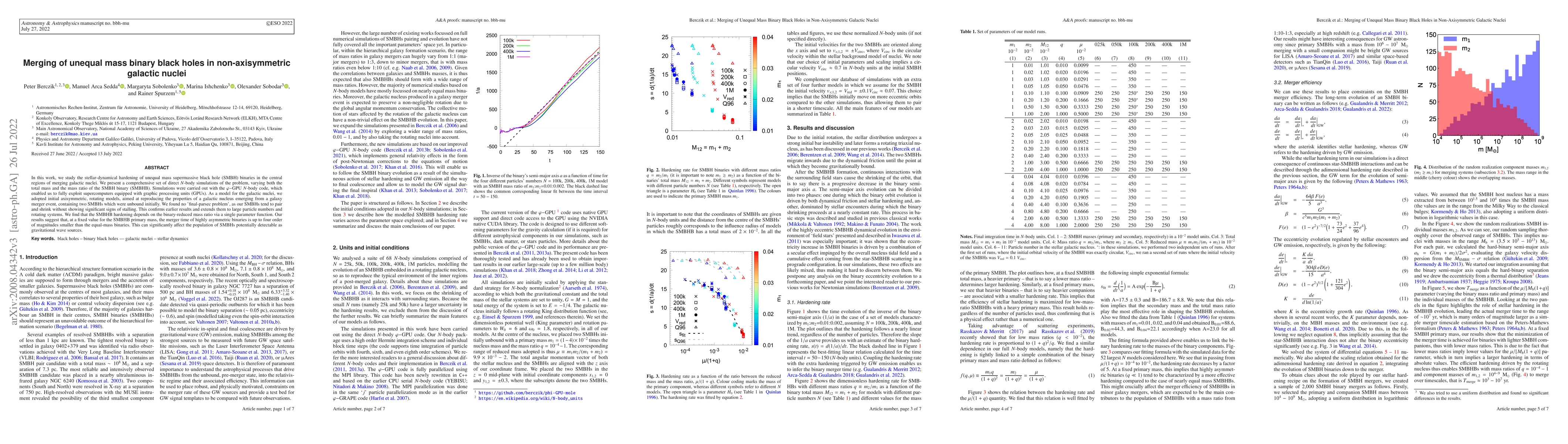 Thumbnail for Merging of unequal mass binary black holes in non-axisymmetric galactic
  nuclei