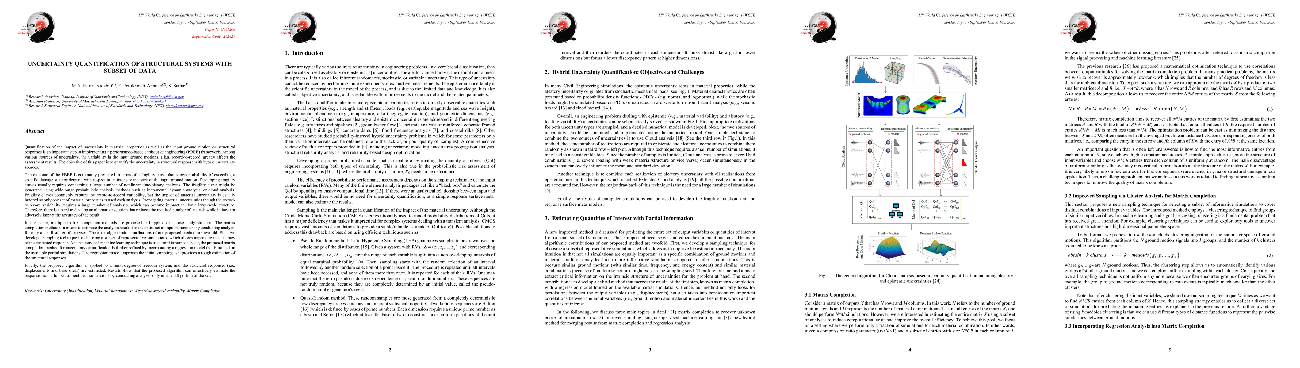 Thumbnail for Uncertainty Quantification of Structural Systems with Subset of Data