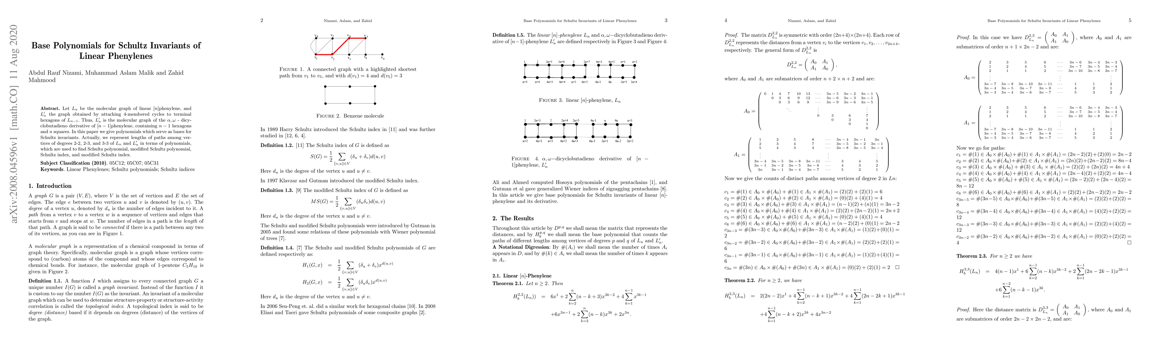 Thumbnail for Base Polynomials for Schultz Invariants of Linear Phenylenes