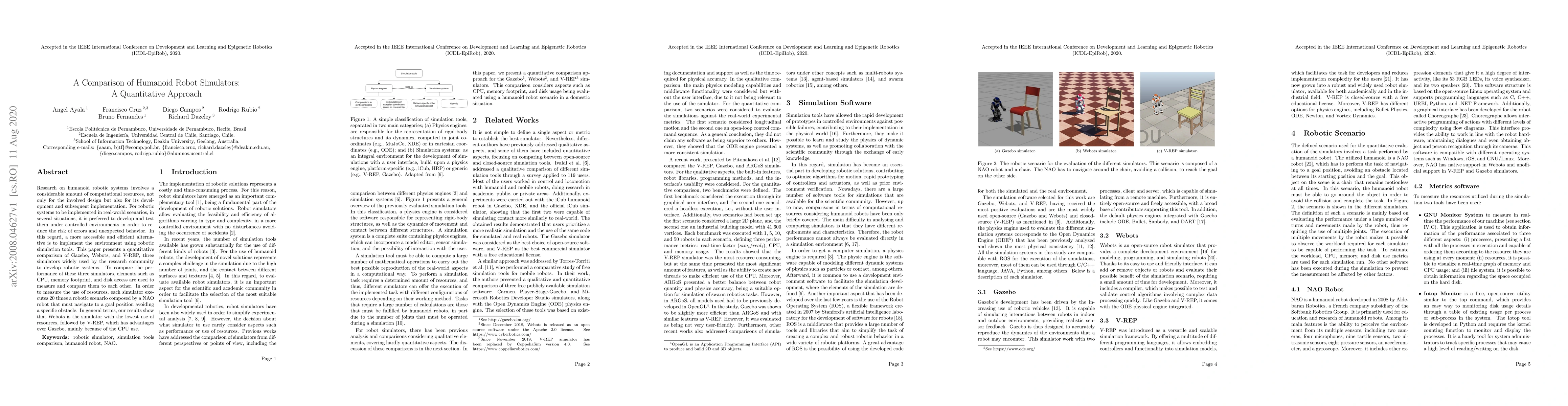 Thumbnail for A Comparison of Humanoid Robot Simulators: A Quantitative Approach
