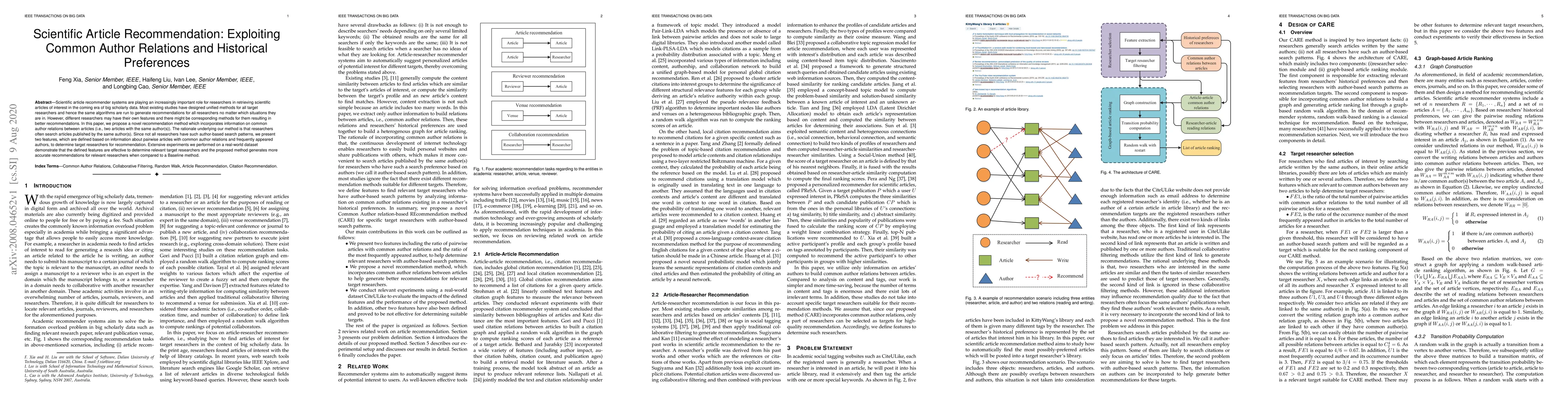 Thumbnail for Scientific Article Recommendation: Exploiting Common Author Relations
  and Historical Preferences