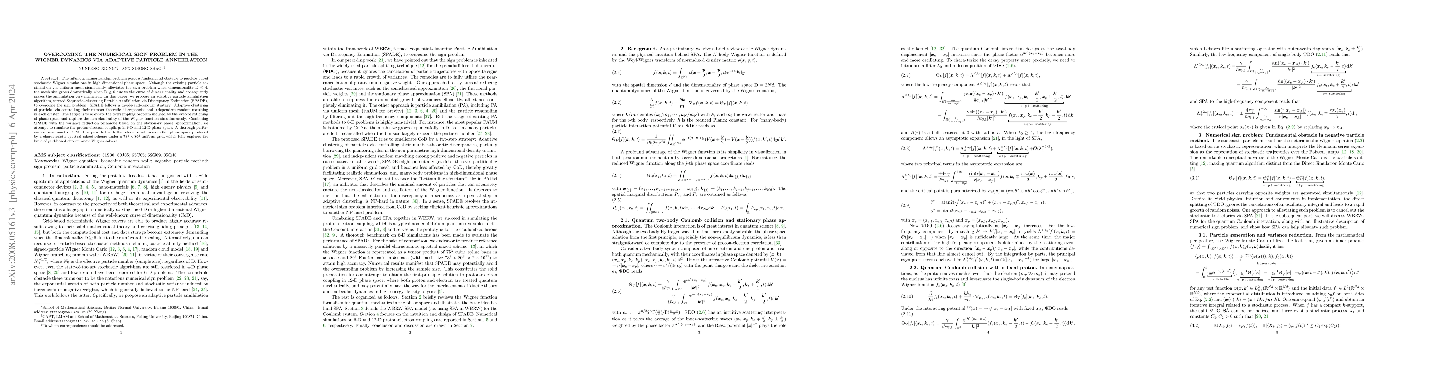 Thumbnail for Overcoming the numerical sign problem in the Wigner dynamics via
  adaptive particle annihilation