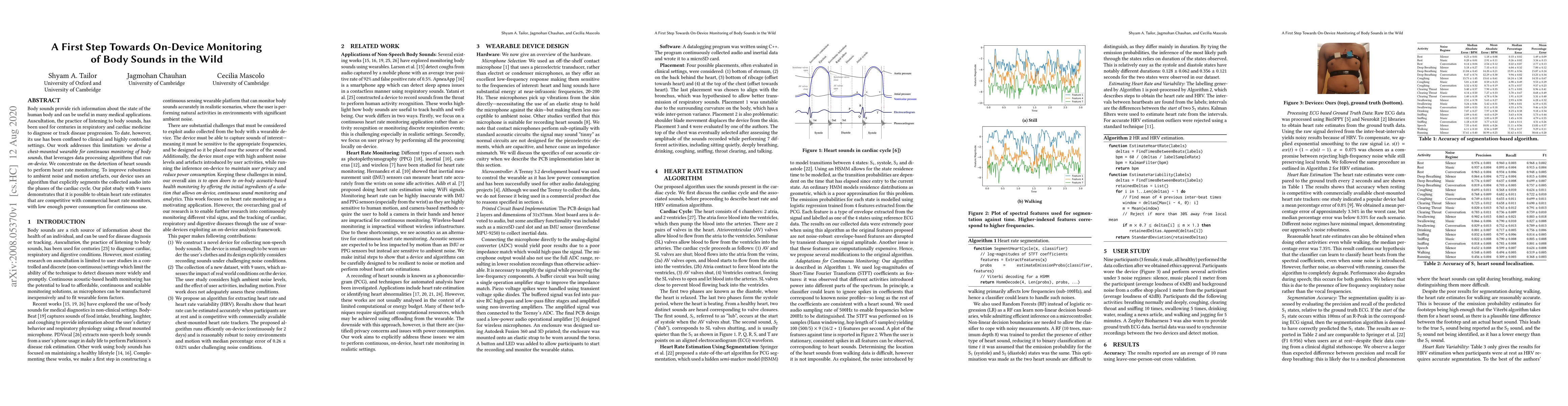 Thumbnail for A First Step Towards On-Device Monitoring of Body Sounds in the Wild