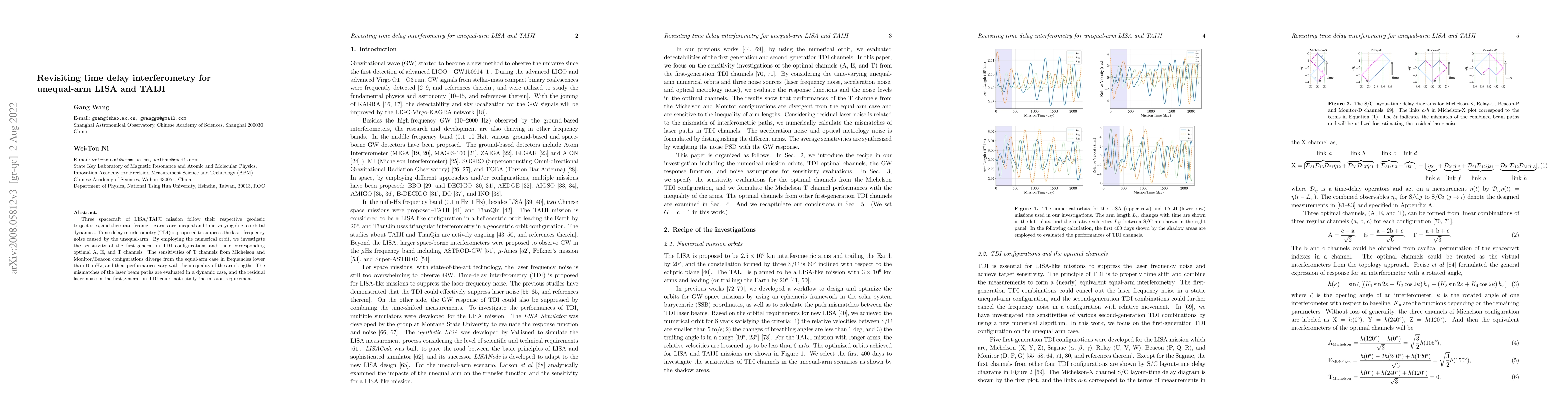 Thumbnail for Revisiting time delay interferometry for unequal-arm LISA and TAIJI