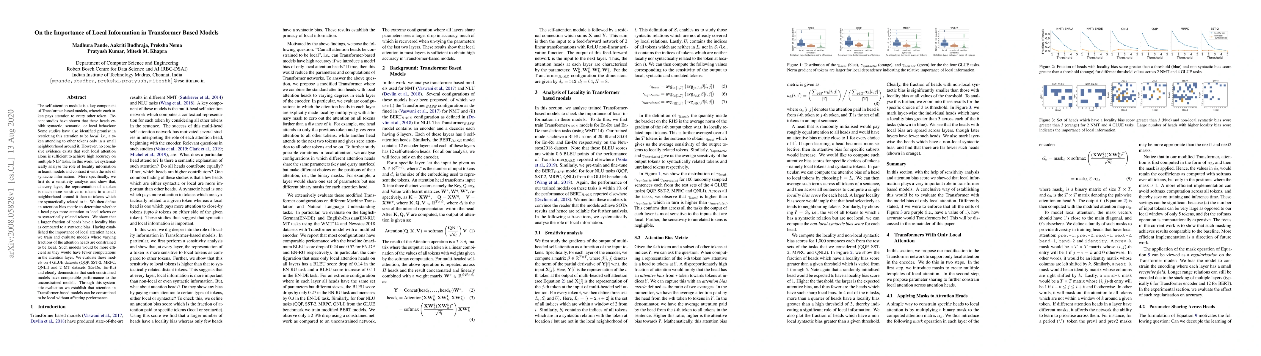 Thumbnail for On the Importance of Local Information in Transformer Based Models