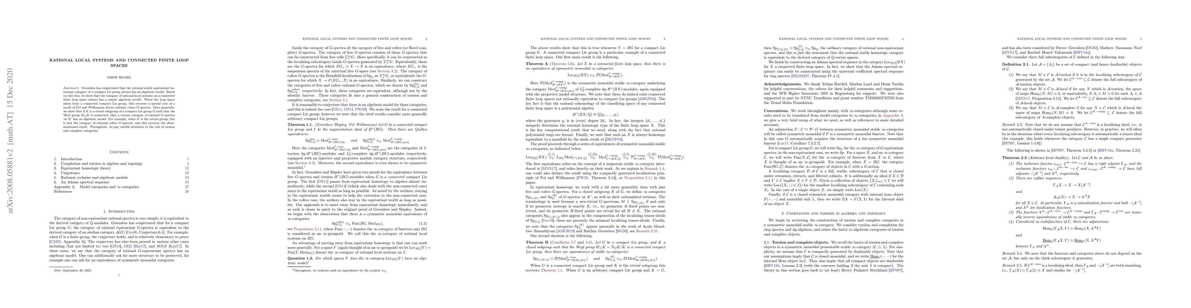 Thumbnail for Rational local systems and connected finite loop spaces