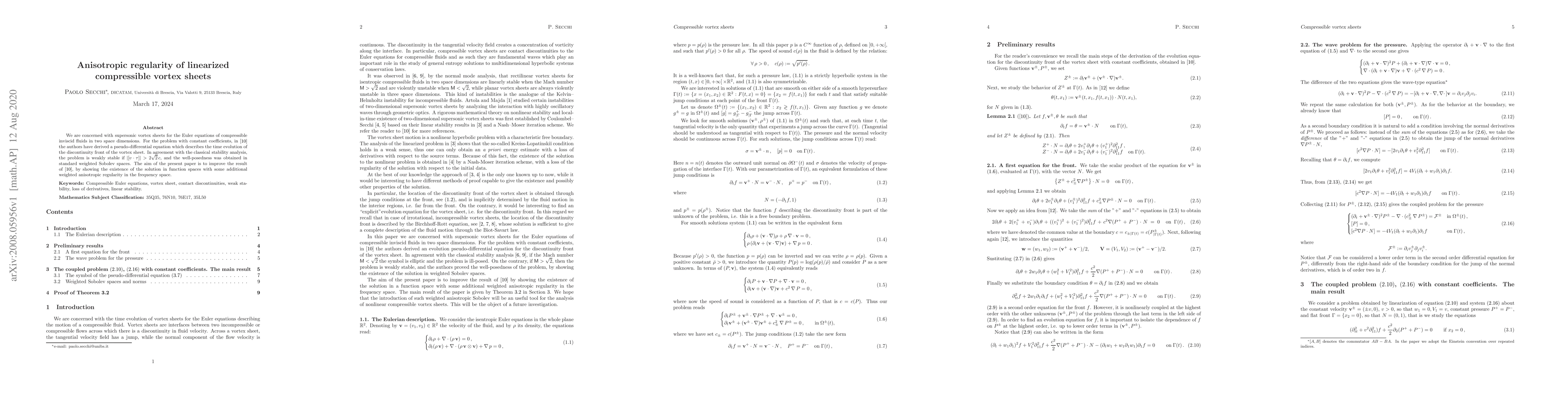 Thumbnail for Anisotropic regularity of linearized compressible vortex sheets