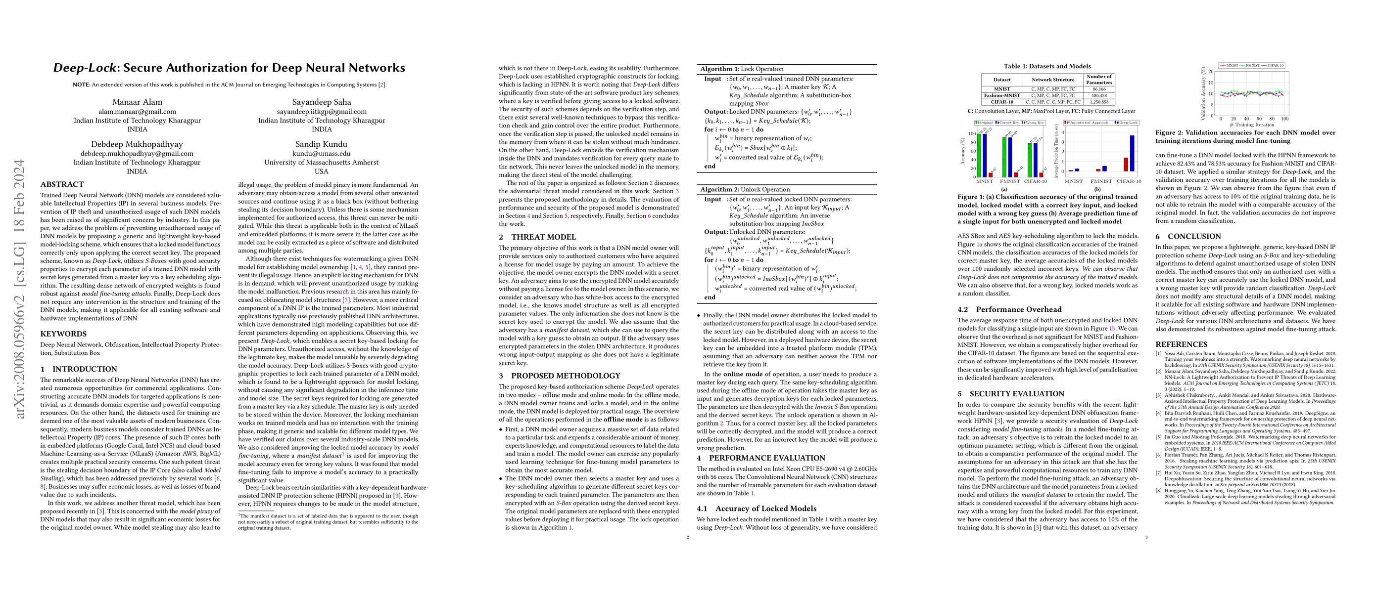 Thumbnail for Deep-Lock: Secure Authorization for Deep Neural Networks