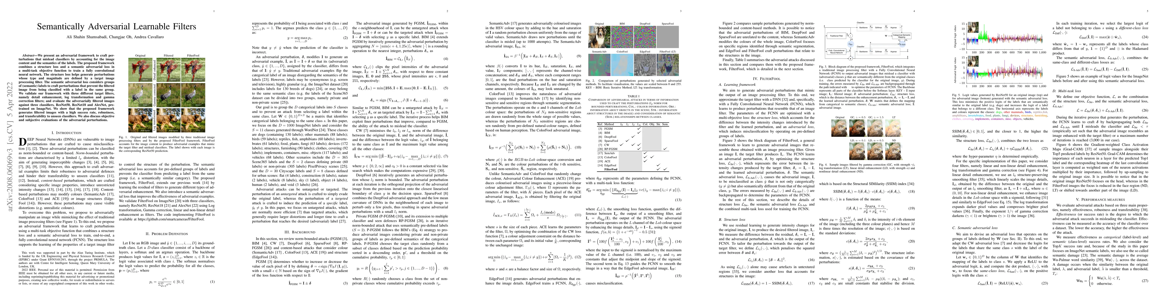 Thumbnail for Semantically Adversarial Learnable Filters