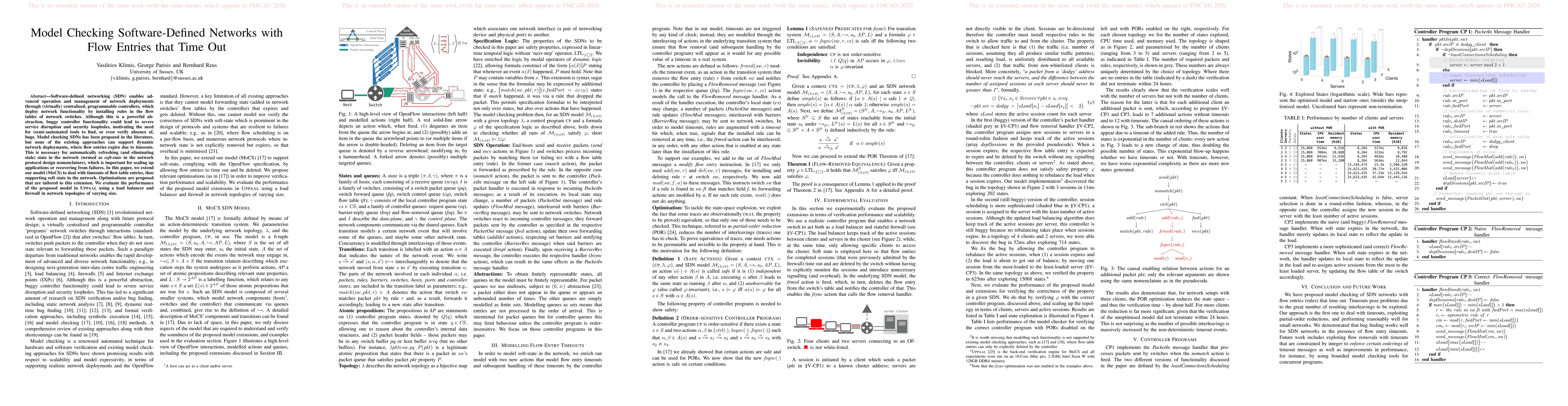 Thumbnail for Model Checking Software-Defined Networks with Flow Entries that Time Out
  (version with appendix)