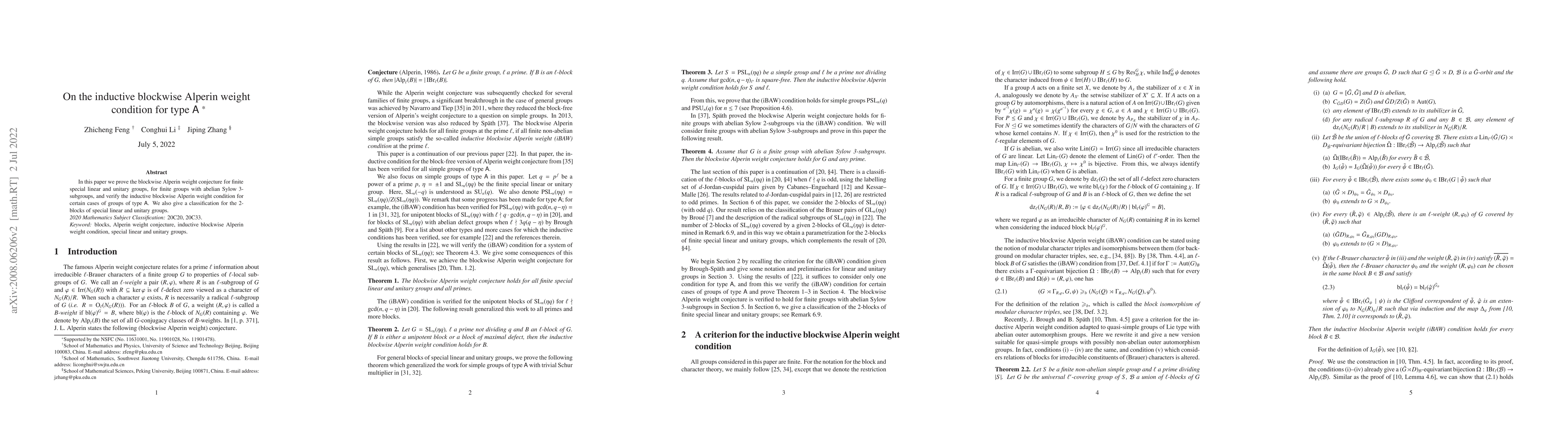 Thumbnail for On the inductive blockwise Alperin weight condition for type $\mathsf A$
