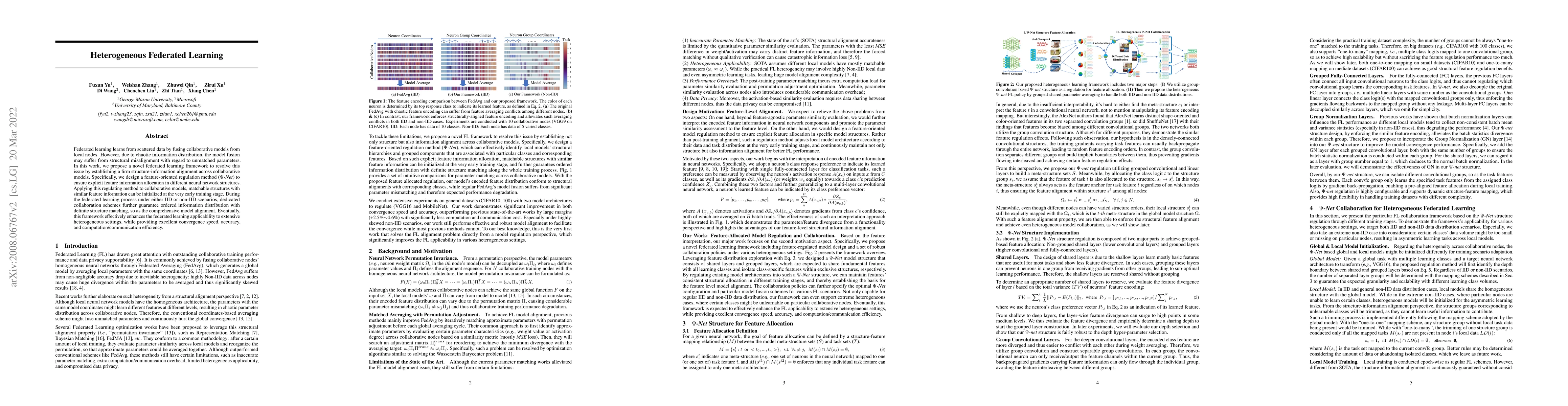 Thumbnail for Heterogeneous Federated Learning