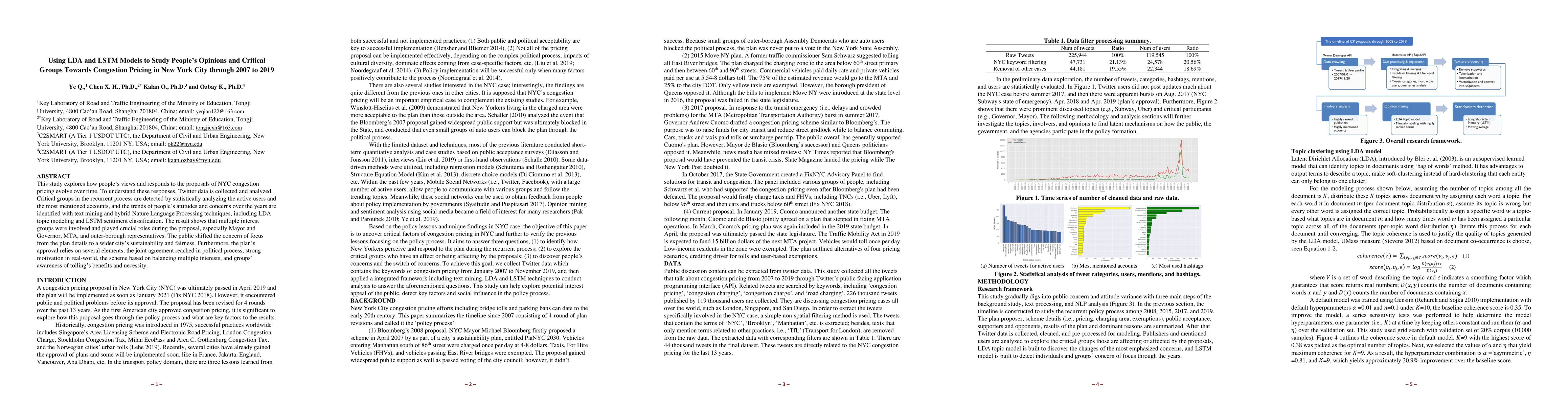 Thumbnail for Using LDA and LSTM Models to Study Public Opinions and Critical Groups
  Towards Congestion Pricing in New York City through 2007 to 2019